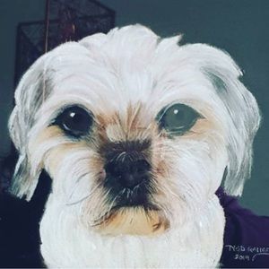 Custom handmade pet portrait